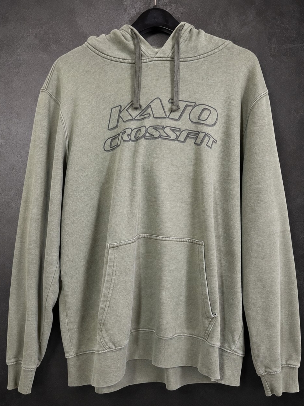The North Face Men's XL Gray Green Kato Crossfit Graphic Hoodie